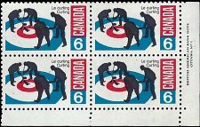 CANADA   #490 MNH LOWER RIGHT PLATE BLOCK  (2)