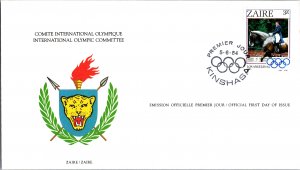 Olympics, Worldwide First Day Cover, Zaire