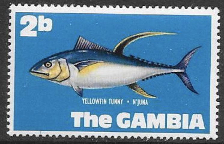 Gambia Scott #253 Mint MNH Fish stamp for your collection 