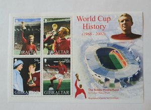 England Soccer World Cup History 1966/ Gibraltar Stamps