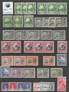 WC1_1699 GRENADA. Valuable lot of classic 1934-1937 stamps. MH-MNH/Used