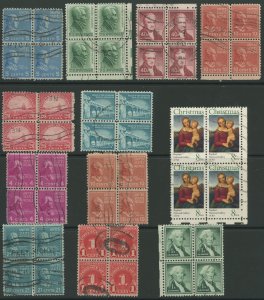 USA - Used Blocks assortment - see scans