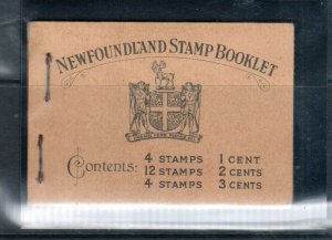 Newfoundland Booklet #2a Very Fine Mint Complete Booklet