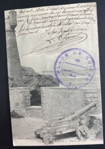 1914 France RPPC Real Picture Postcard Cover To Graguignar Port Entrance Rabat