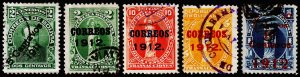 Bolivia Scott 95, 98-99, 100-101 (1911-12) Used G-F C