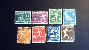 Netherlands Sc# B25-B32 Complete Set MH (B25,28,30-32)/Used (B26,27,29)