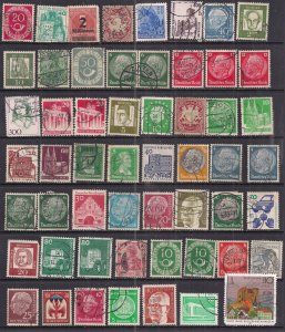 Germany Selection of 55 used stamps ( 508 )