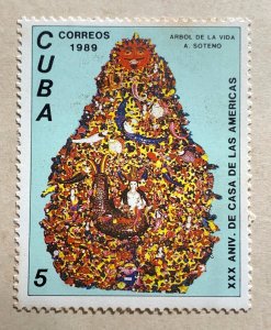 CUBA 1989 SC# 3287 ARBOL DE LA VIDA - Casa de Las Americas, 30th Anniv. MNH