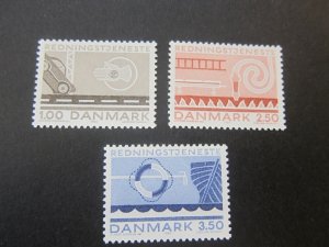 Denmark 1983 Sc 742-44 set MNH