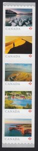 #60 on back = one strip of 5 = FAR AND WIDE = Canada 2020 MNH