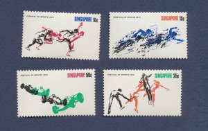 SINGAPORE - Scott 122-125  - MNH - sports - 1970