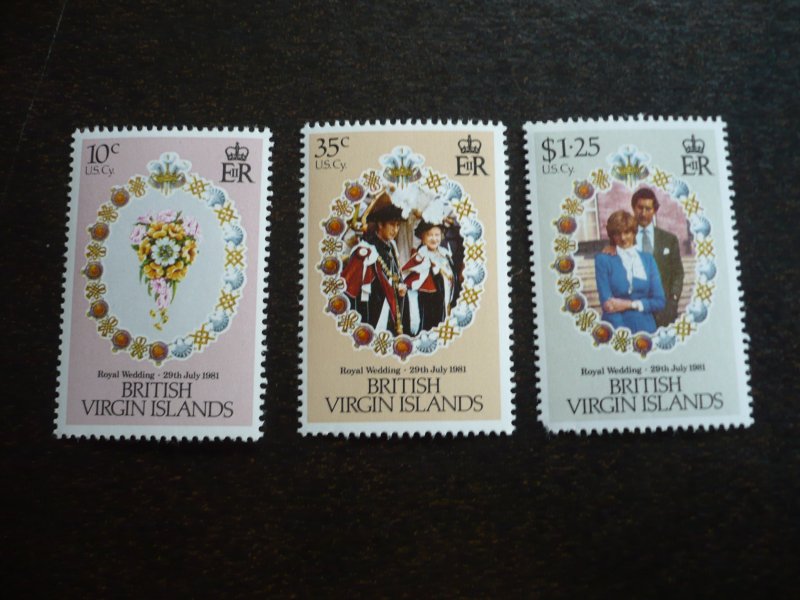 Stamps - Br. Virgin Islands - Scott# 406-408 - Mint Never Hinged Set of 3 Stamps