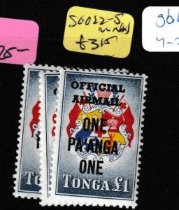 Tonga SG O22-5 MNH (4gbh)