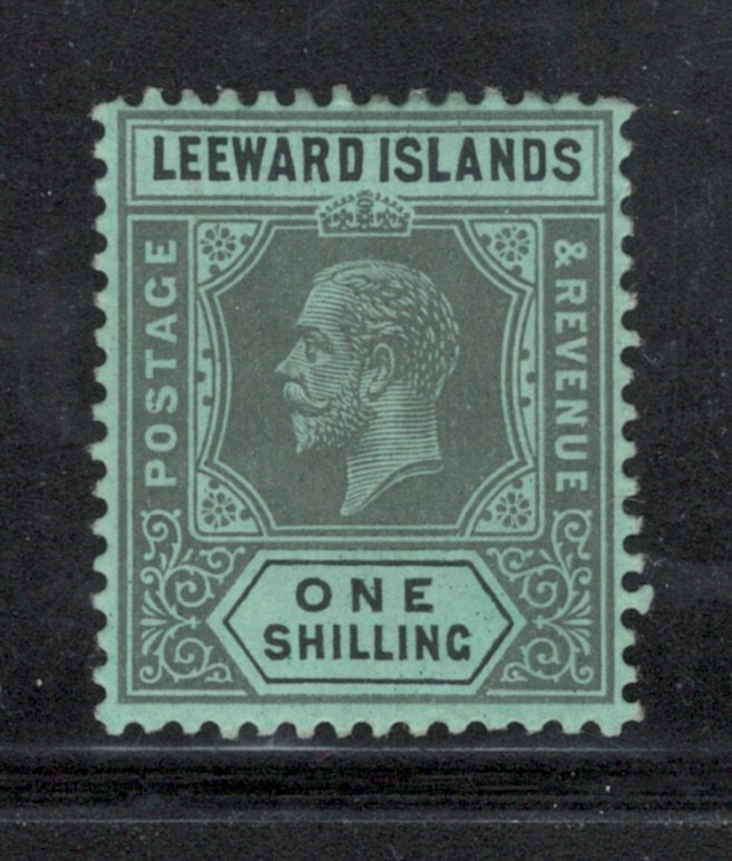 Leeward Islands 1912 King George V 1sh Scott # 54 MH