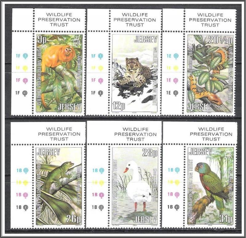 Jersey #320-325 Wildlife Preservation Trust MNH