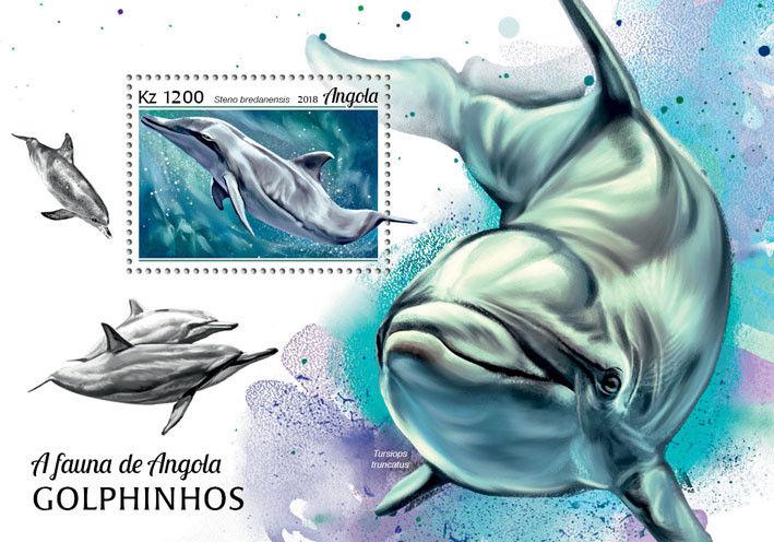 Z08 ANG18105b ANGOLA 2018 Dolphins MNH ** Postfrisch