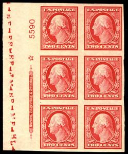 384 XF OG H, bottom 4 stamps NH, Plate with STAR and..MORE.. pb2153