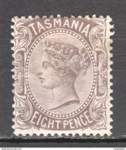 Tas132 1878 Australia Tasmania Eight Pence Gibbons Sg #158 14 £ 1St Lh