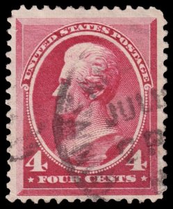 United States Scott 215 (1888) Used F, CV $30.00 W