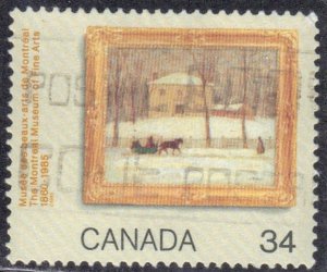 CANADA  SC# 1076  USED  1985  OLD HOLTON HOUSE   SEE SCAN