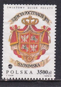 Poland 1992 Sc 3106 World Post Day Stamp MNH