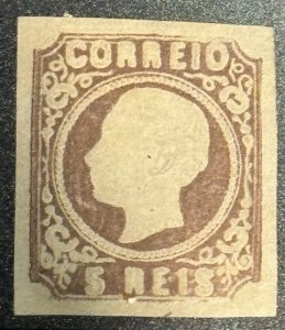 DP Stamps, Portugal 1862, SC 12, Hinged, Single Stamp, Type II, No Gum