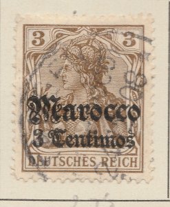 Morocco Morocco Germany Empire OFFICE IN MOROKKO 1906 Wmk 3c Used A28P17F27581-