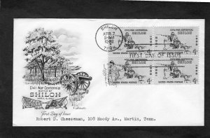 1179 Shiloh, FDC blk/4 Artmaster cachet addressed