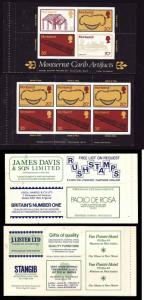 Montserrat-Sc#322a-unused 2 panes of self-adhesive stamps-Artifacts-1975-