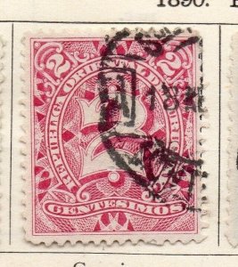 Uruguay 1890 Early Issue Fine Used 2c. 125799