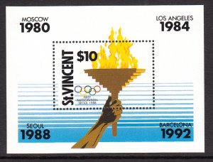 St Vincent 1120 Summer Olympics Souvenir Sheet MNH VF
