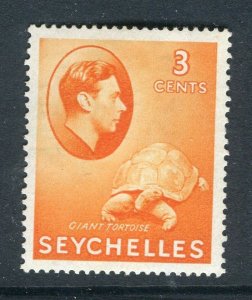 SEYCHELLES; 1938 early GVI Pictorial issue fine Mint hinged Shade of 3c. value