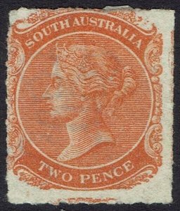 SOUTH AUSTRALIA 1868 QV 2D ROULETTE WMK CROWN/SA NO GUM