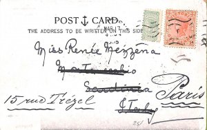 ac6726 -  AUSTRALIA Victoria - Postal History - POSTCARD to ITALY forwarded 1905