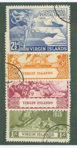 VIRGIN ISLANDS 92-95 USED CV $5.90 BIN $2.65