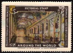 1937 US Poster Stamp Around The World Pictorial A Goodwill Token Series A No. 19