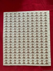 PERSHING SHEET OF 100  SCOTT #1214   MINT with problems