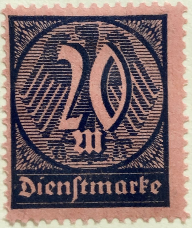 AlexStamps GERMANY #O19 FVF Mint 