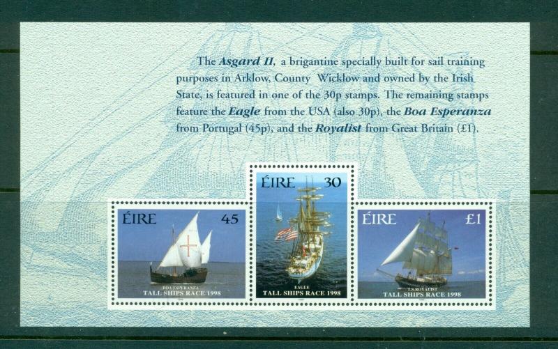 Ireland - Sc# 1144b. 1998 Tall Ships Booklet Pane. MNH $9.00.