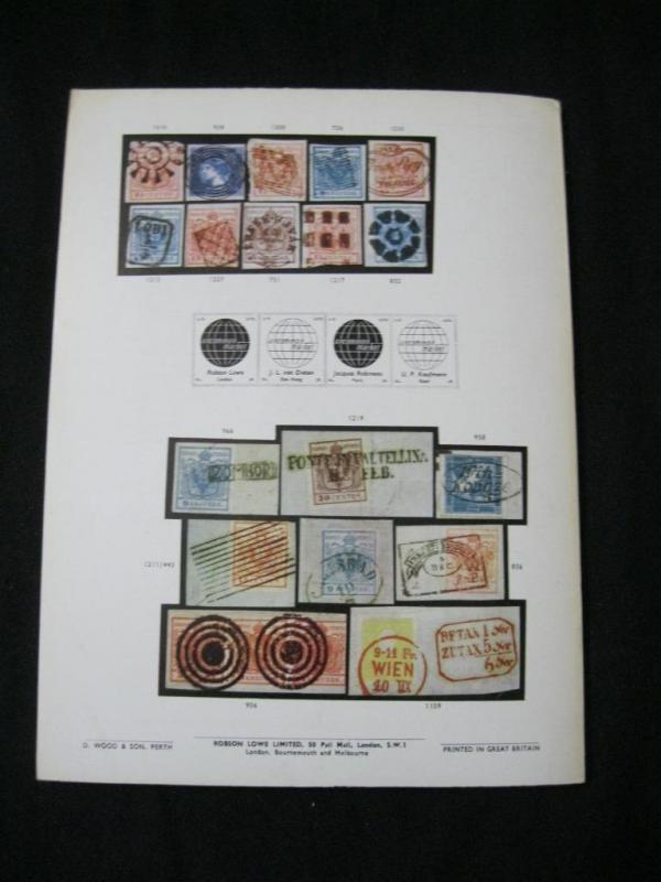 ROBSON LOWE AUCTION CATALOGUE 1965 OESTERREICH