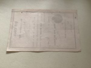 Germany Dresden 1863 post receipt   Ref A652 