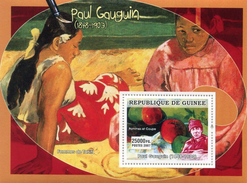 Guinea 2007 PAUL GAUGUIN Paintings s/s Perforated Mint (NH)