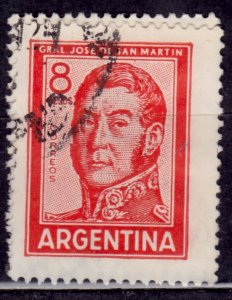 Argentina, 1965, Jose de San Martin, 8c, sc#695A, used