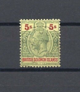 BRITISH SOLOMON ISLANDS 1914/23 SG 36 USED Cat £48