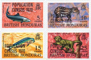 149659 MNH HONDURAS BRITANICA 1970 CENSO DE LA POBLACION