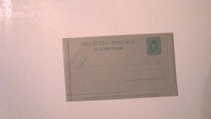 EARLY ITALY LETTER CARD MINT ENTIRE