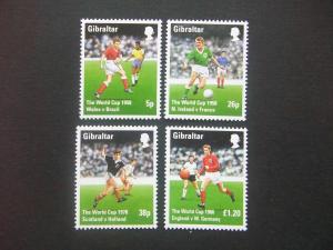 GIBRALTAR.1998.SET ISSUED A TRIBUTE WORLD CAP FOOBALL. MNH
