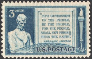 SC#978 3¢ Gettysburg Address Single (1948) MNH