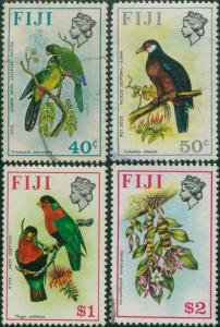 Fiji 1971 SG447-450 Flowers Birds FU