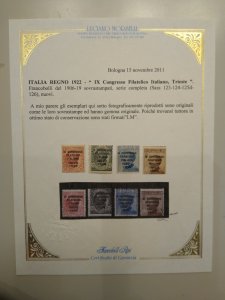XL item Italy 142A-D mint with cert CV $1235